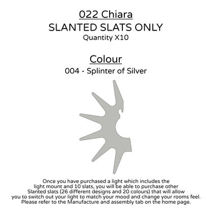 Ceiling Light - Slanted Slats - 022 Chiara