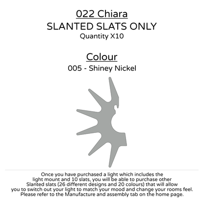 Ceiling Light - Slanted Slats - 022 Chiara