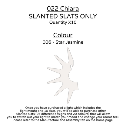 Ceiling Light - Slanted Slats - 022 Chiara