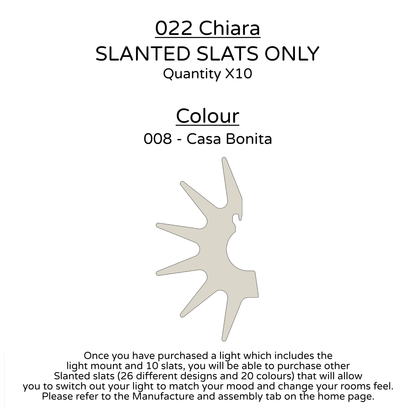 Ceiling Light - Slanted Slats - 022 Chiara