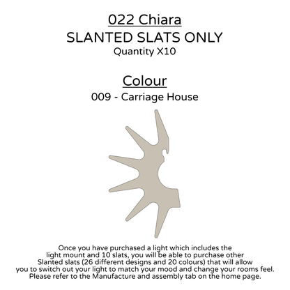 Ceiling Light - Slanted Slats - 022 Chiara