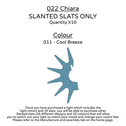 Ceiling Light - Slanted Slats - 022 Chiara