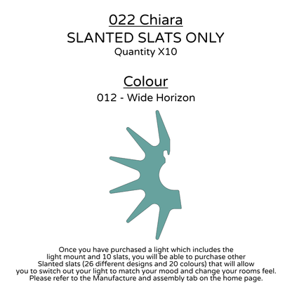 Ceiling Light - Slanted Slats - 022 Chiara