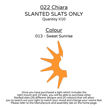 Ceiling Light - Slanted Slats - 022 Chiara