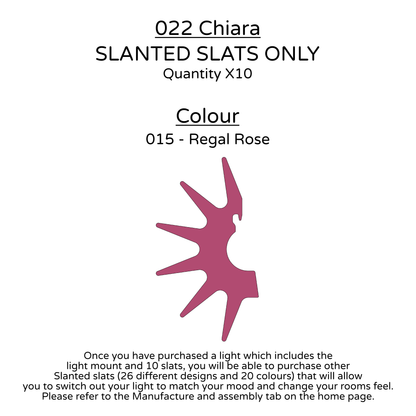 Ceiling Light - Slanted Slats - 022 Chiara