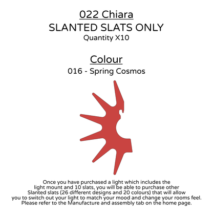 Ceiling Light - Slanted Slats - 022 Chiara