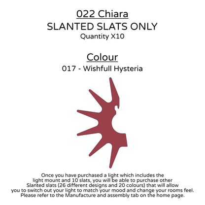 Ceiling Light - Slanted Slats - 022 Chiara