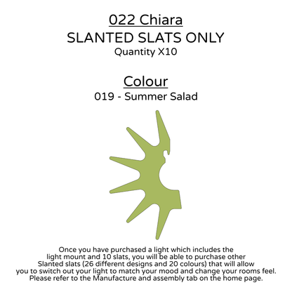 Ceiling Light - Slanted Slats - 022 Chiara