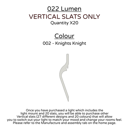 Ceiling Light - Vertical Slats - 022 Lumen