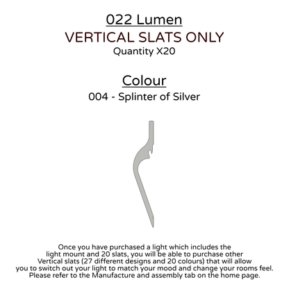 Ceiling Light - Vertical Slats - 022 Lumen