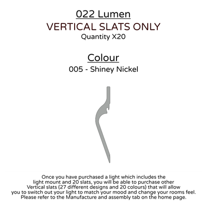 Ceiling Light - Vertical Slats - 022 Lumen