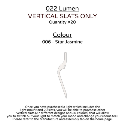 Ceiling Light - Vertical Slats - 022 Lumen