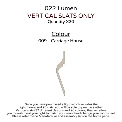 Ceiling Light - Vertical Slats - 022 Lumen