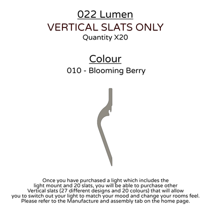 Ceiling Light - Vertical Slats - 022 Lumen