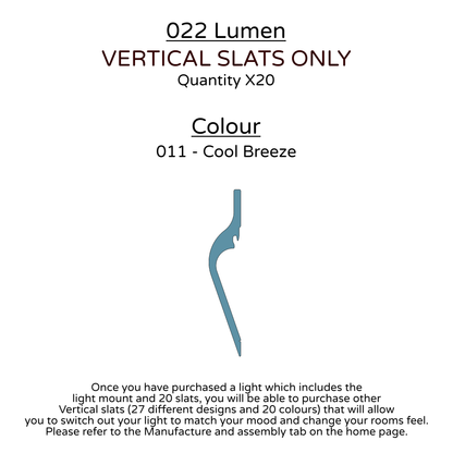 Ceiling Light - Vertical Slats - 022 Lumen