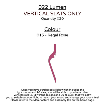 Ceiling Light - Vertical Slats - 022 Lumen
