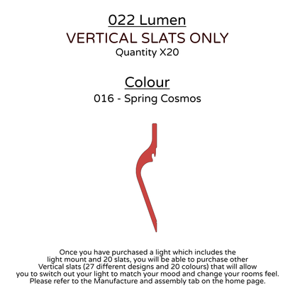 Ceiling Light - Vertical Slats - 022 Lumen