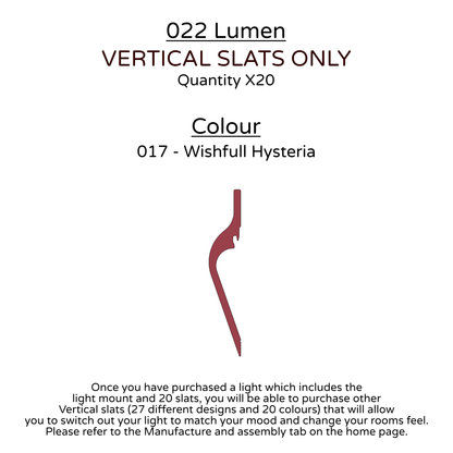 Ceiling Light - Vertical Slats - 022 Lumen