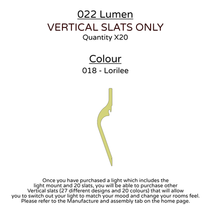 Ceiling Light - Vertical Slats - 022 Lumen
