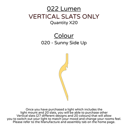 Ceiling Light - Vertical Slats - 022 Lumen