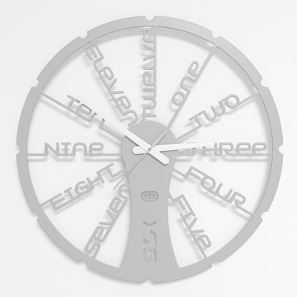 Wall clock - Floating - 002 - Fun Time White