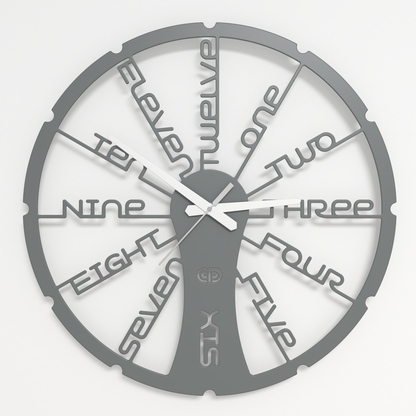 Wall clock - Floating - 002 - Fun Time White