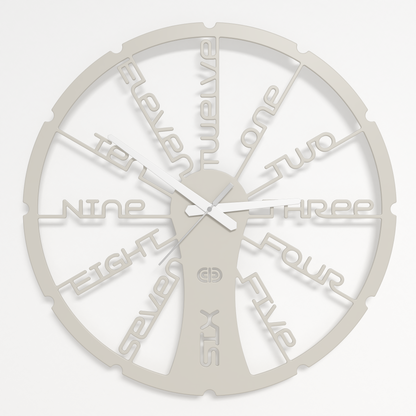 Wall clock - Floating - 002 - Fun Time White