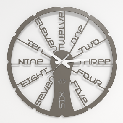 Wall clock - Floating - 002 - Fun Time White