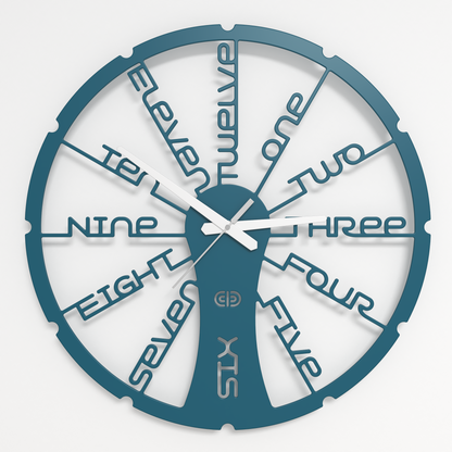Wall clock - Floating - 002 - Fun Time White