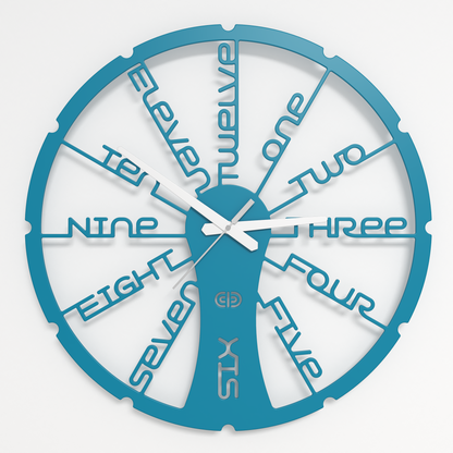 Wall clock - Floating - 002 - Fun Time White