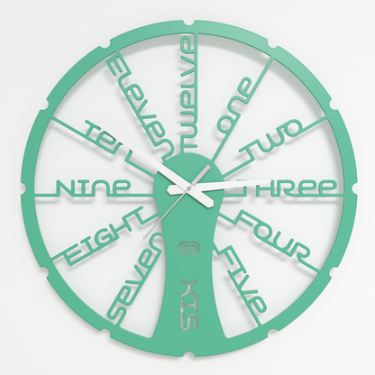 Wall clock - Floating - 002 - Fun Time White