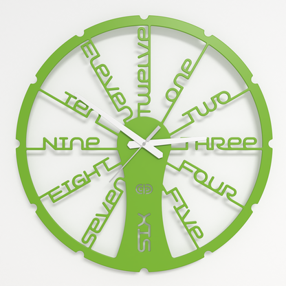 Wall clock - Floating - 002 - Fun Time White