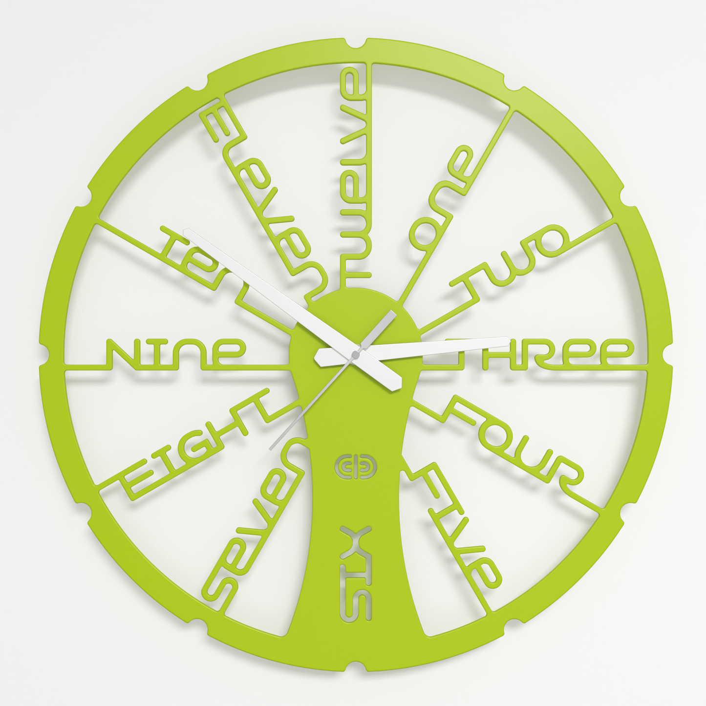 Wall clock - Floating - 002 - Fun Time White