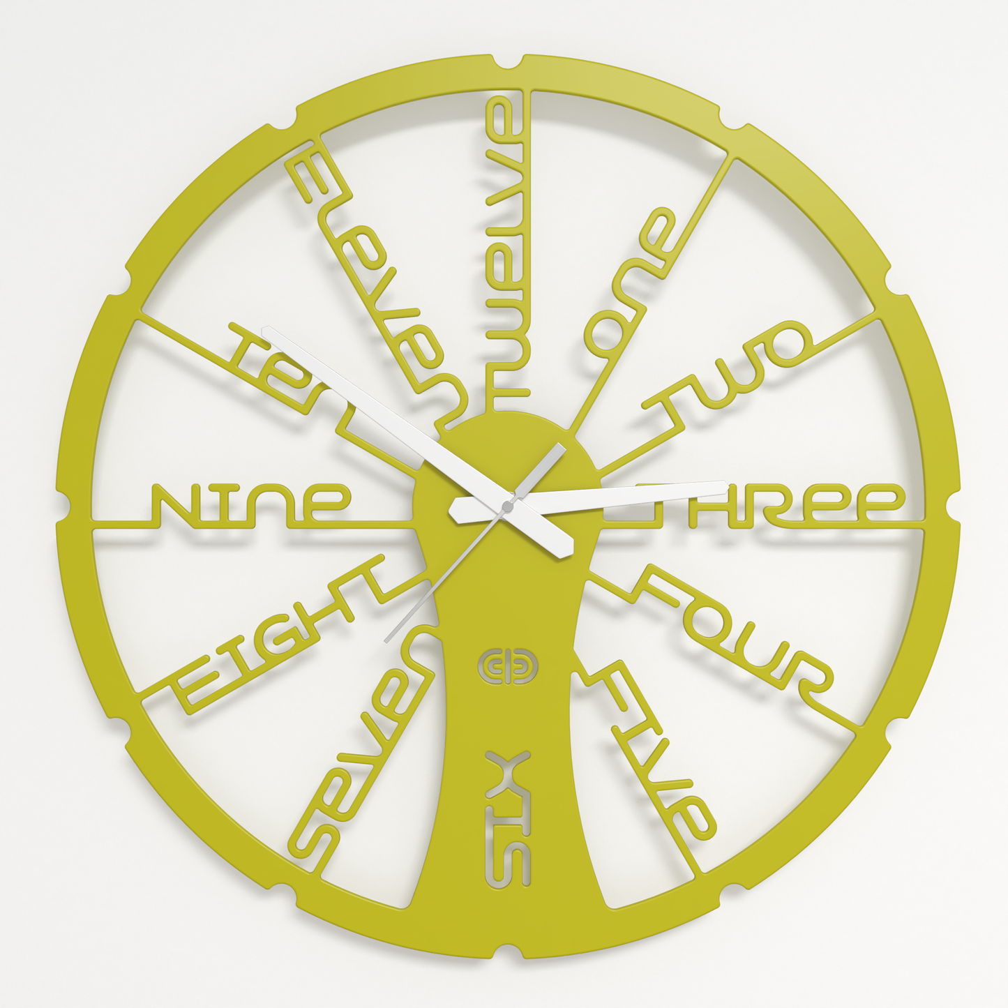 Wall clock - Floating - 002 - Fun Time White