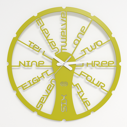 Wall clock - Floating - 002 - Fun Time White