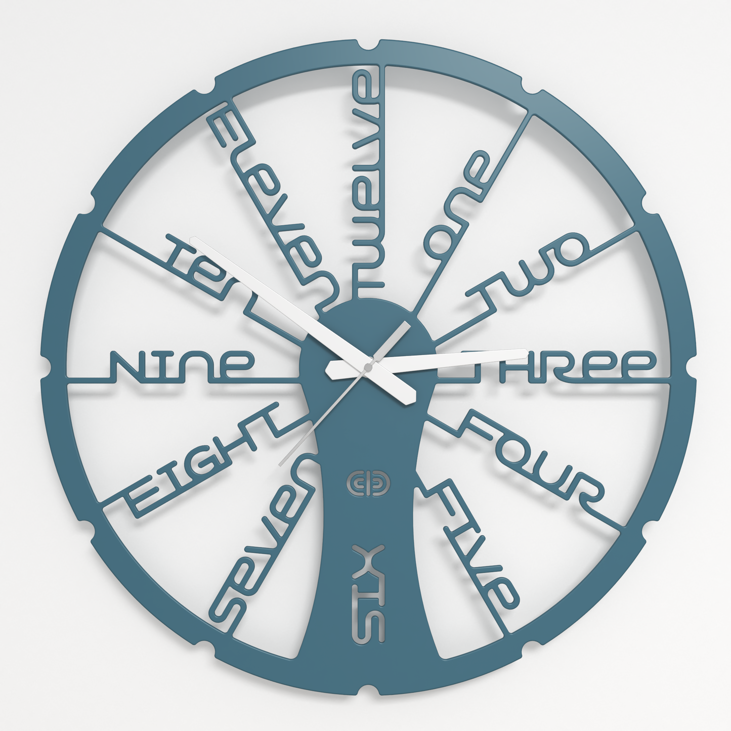 Wall clock - Floating - 002 - Fun Time White