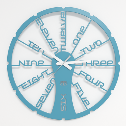 Wall clock - Floating - 002 - Fun Time White