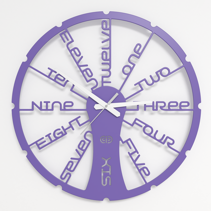 Wall clock - Floating - 002 - Fun Time White
