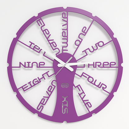 Wall clock - Floating - 002 - Fun Time White