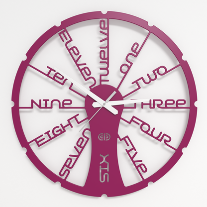 Wall clock - Floating - 002 - Fun Time White