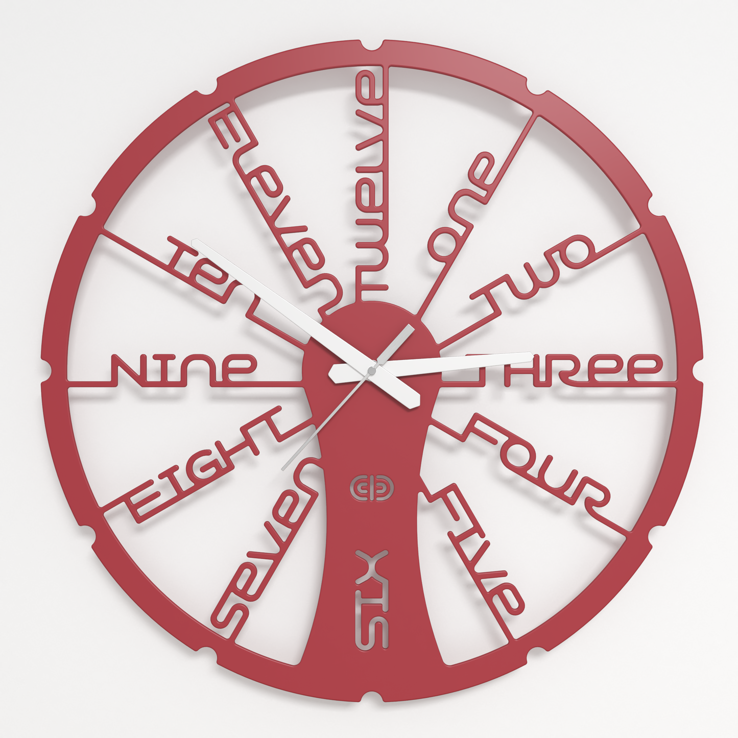 Wall clock - Floating - 002 - Fun Time White