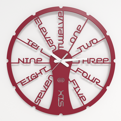 Wall clock - Floating - 002 - Fun Time White