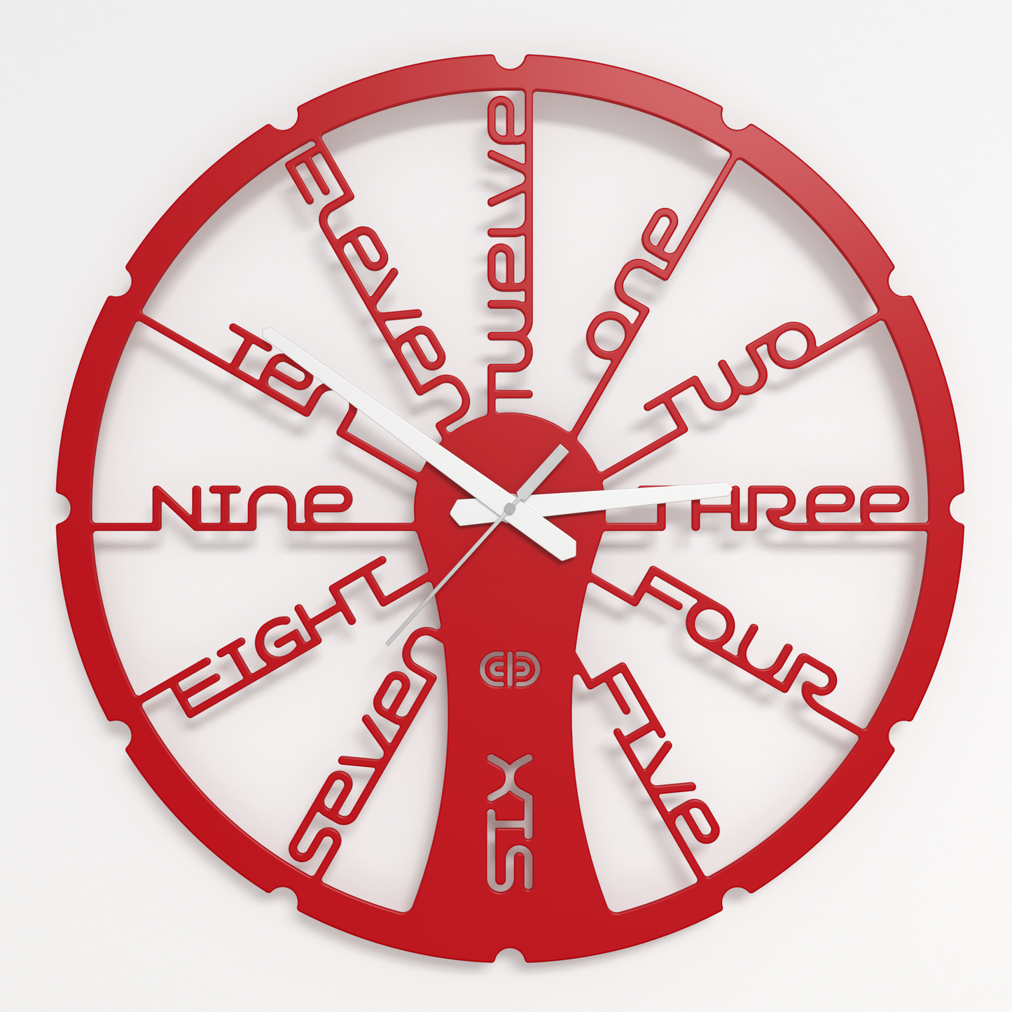 Wall clock - Floating - 002 - Fun Time White