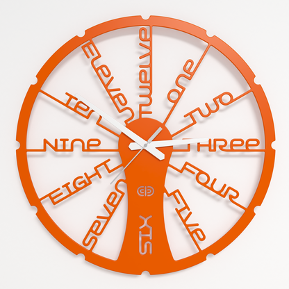 Wall clock - Floating - 002 - Fun Time White