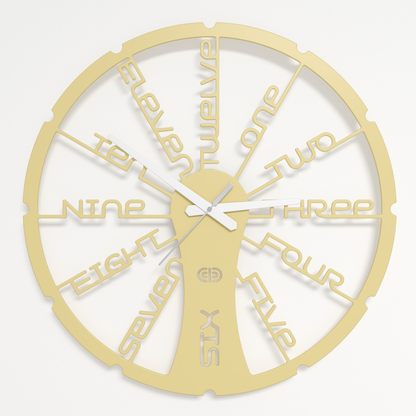 Wall clock - Floating - 002 - Fun Time White