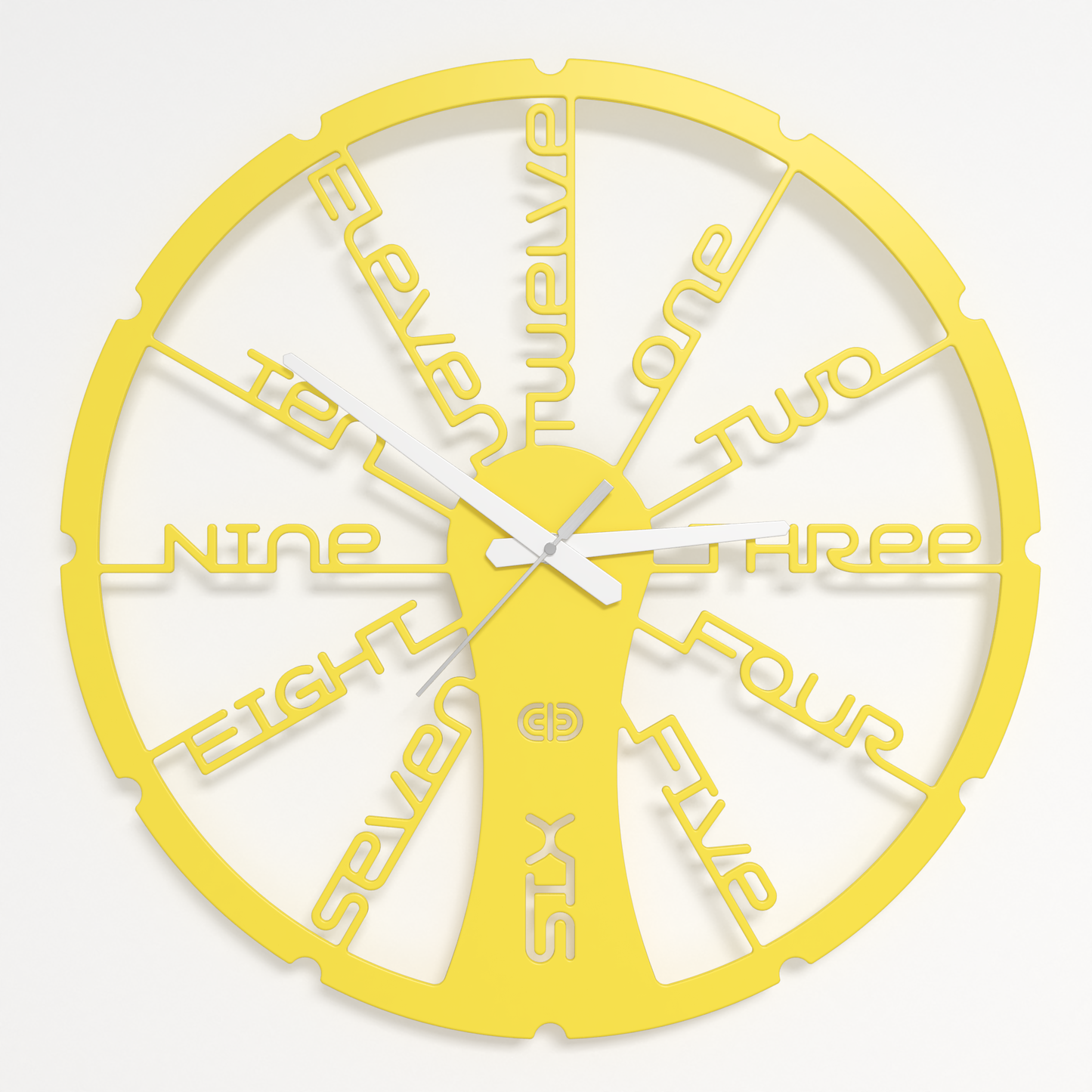 Wall clock - Floating - 002 - Fun Time White