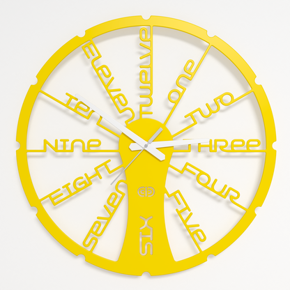 Wall clock - Floating - 002 - Fun Time White