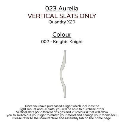 Ceiling Light - Vertical Slats - 023 Aurelia