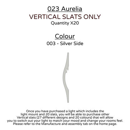 Ceiling Light - Vertical Slats - 023 Aurelia