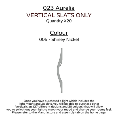 Ceiling Light - Vertical Slats - 023 Aurelia
